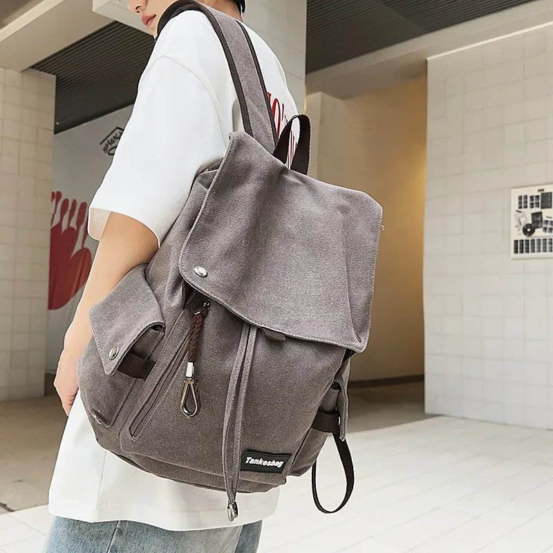 WXRX Canvas Backpack Unisex Multicolor-16