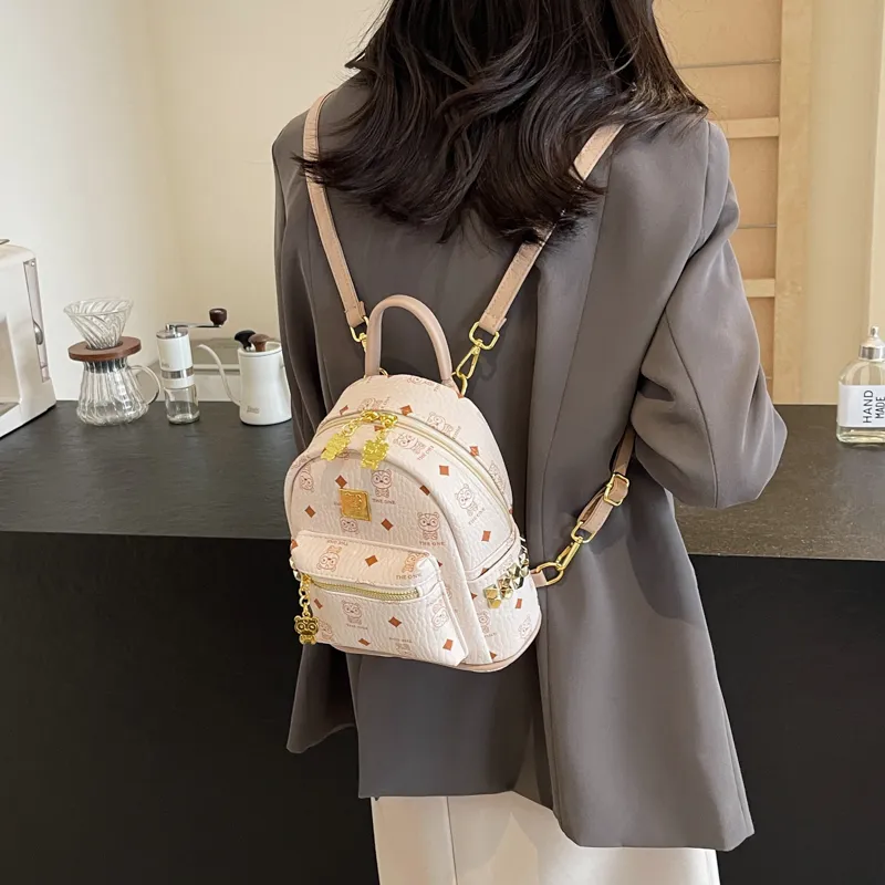 WXRX PU Backpack Regular Women's Multicolor-4