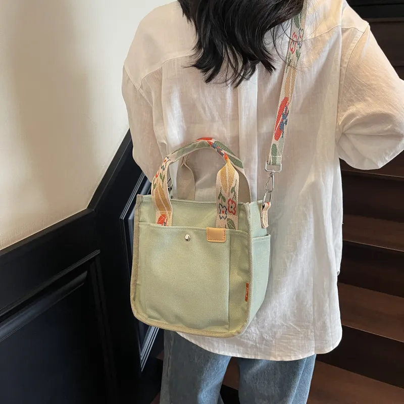 WXRX Fabric Handbag Women's Multicolor-5