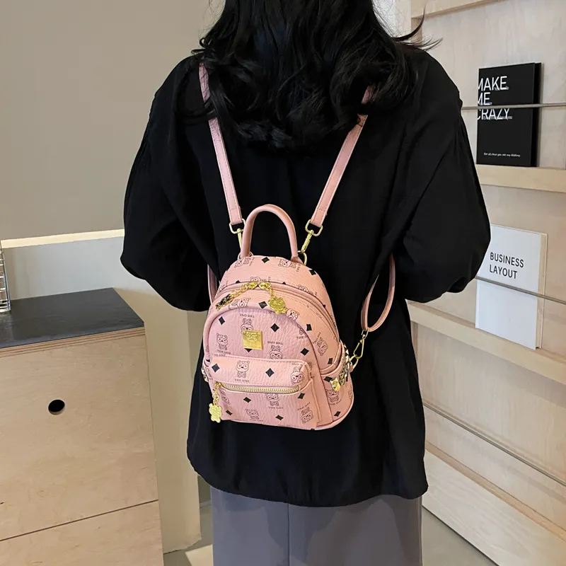 WXRX PU Backpack Regular Women's Multicolor-9