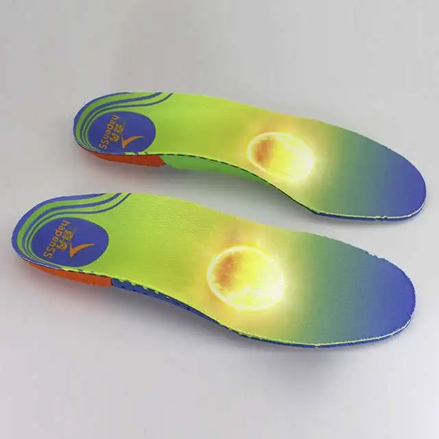HAPENSS Soft Moisture Wicking Breathable Odor Resistant Comfortable Antibacterial Healthy Insoles Men's-5
