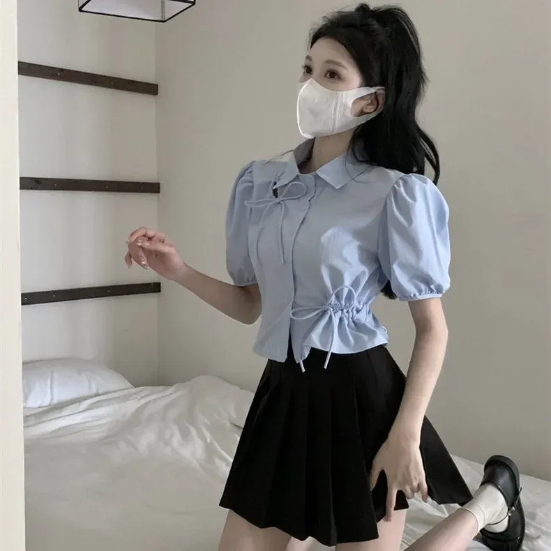 Giyu T Shirts Women's Blue-3