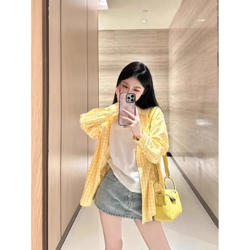 Giyu Shirts Women's Yellow-2