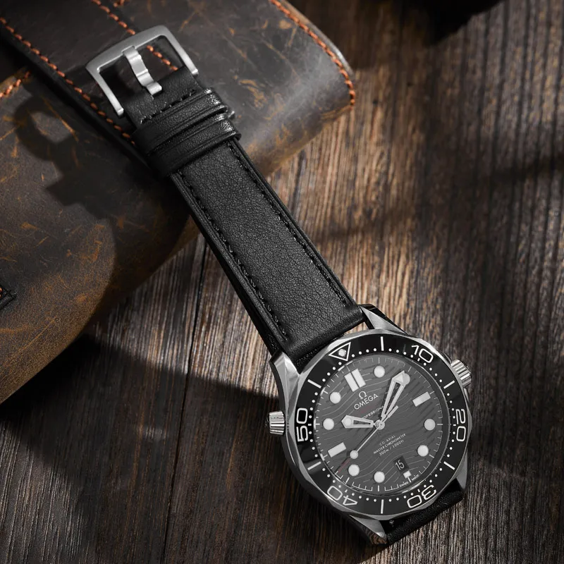 IStrap Huawei Compatibility Watch Band 120+75mm Cowhide Leather Material-1