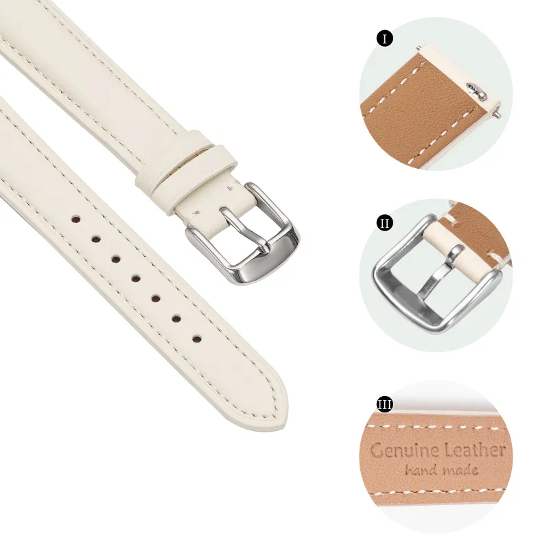 IStrap Longines, Tissot, Omega, IWC, Hermes, Etc. Compatibility Watch Band 12 18mm Genuine Leather Material-19