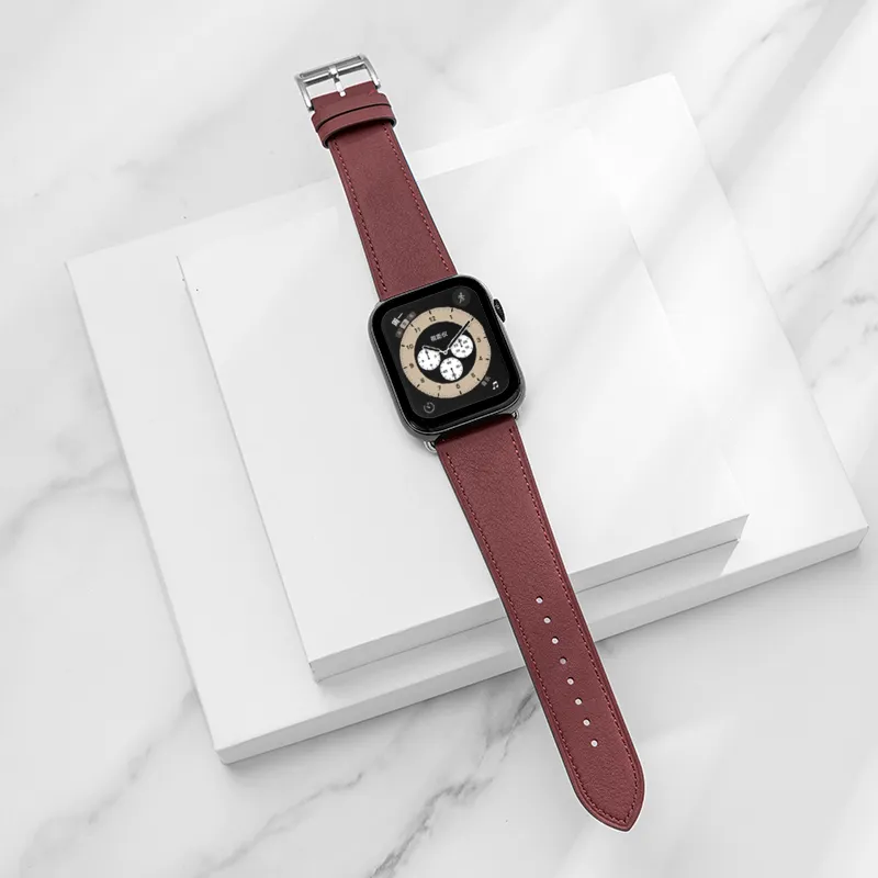 IStrap Apple Compatibility Watch Band Cowhide Leather Material-15