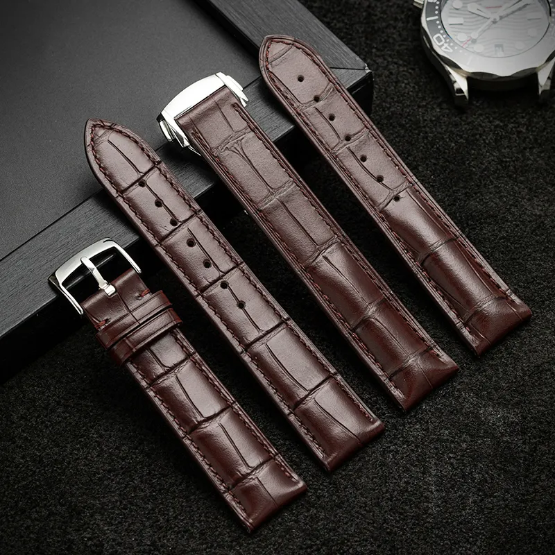 IStrap Omega Compatibility Watch Band Cowhide Leather Material-12