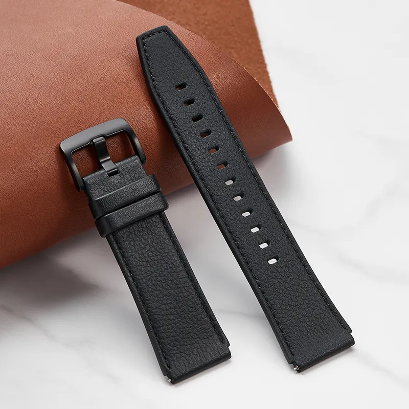 IStrap Huawei Compatibility Watch Band 22 Genuine Leather Material-7