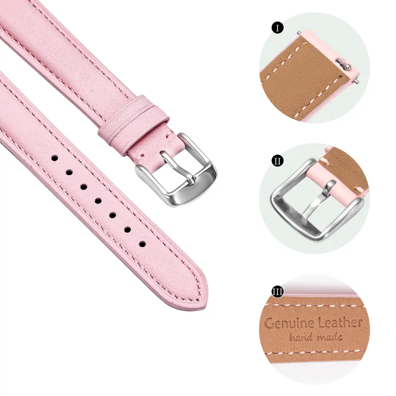 IStrap Longines, Tissot, Omega, IWC, Hermes, Etc. Compatibility Watch Band 12 18mm Genuine Leather Material-24
