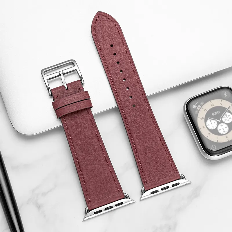 IStrap Apple Compatibility Watch Band Cowhide Leather Material-16