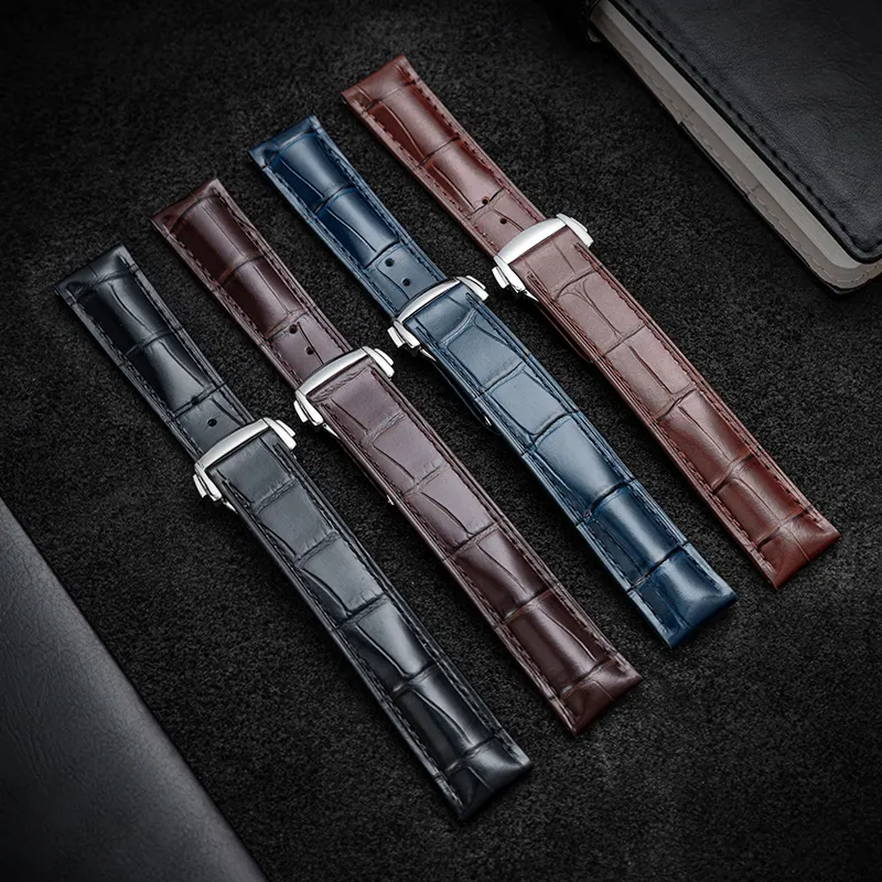 IStrap Omega Compatibility Watch Band Cowhide Leather Material-19