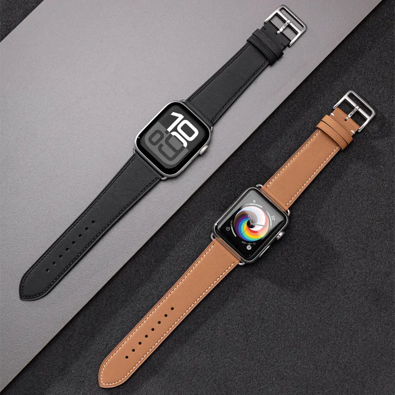 IStrap Apple Compatibility Watch Band Cowhide Leather Material-7