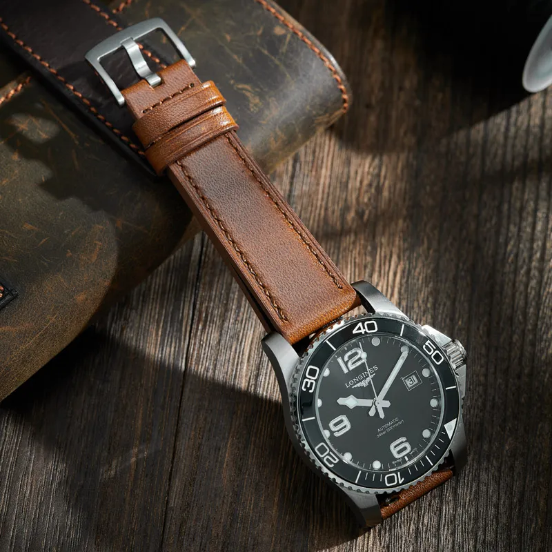 IStrap Huawei Compatibility Watch Band 120+75mm Cowhide Leather Material-23