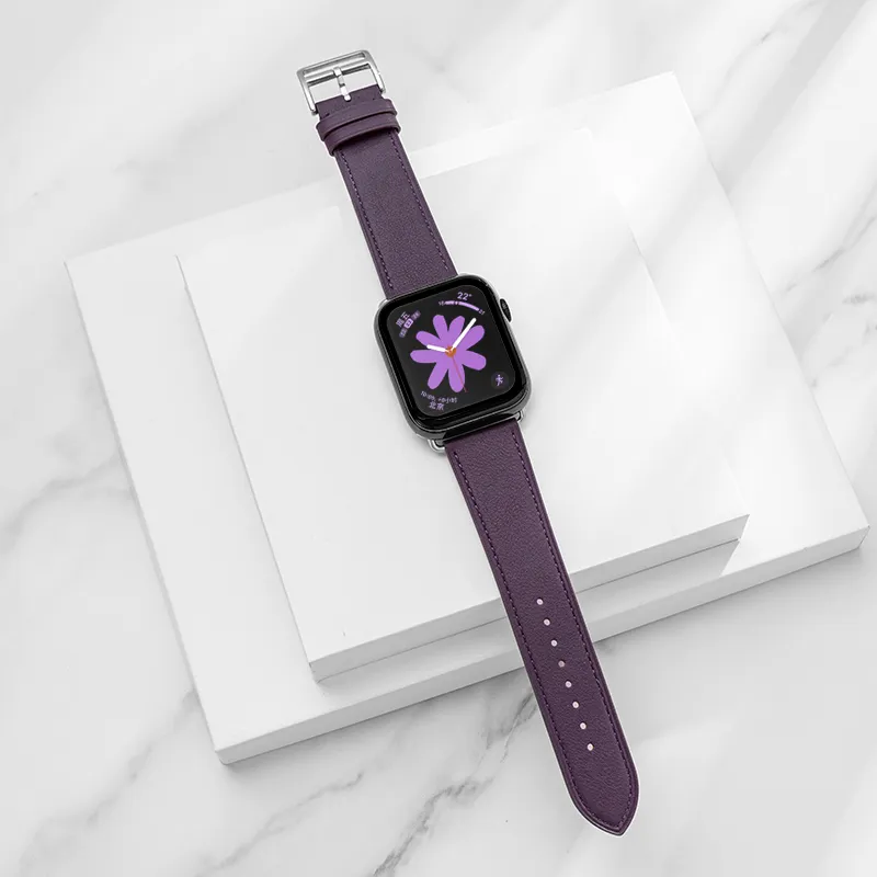 IStrap Apple Compatibility Watch Band Cowhide Leather Material-24