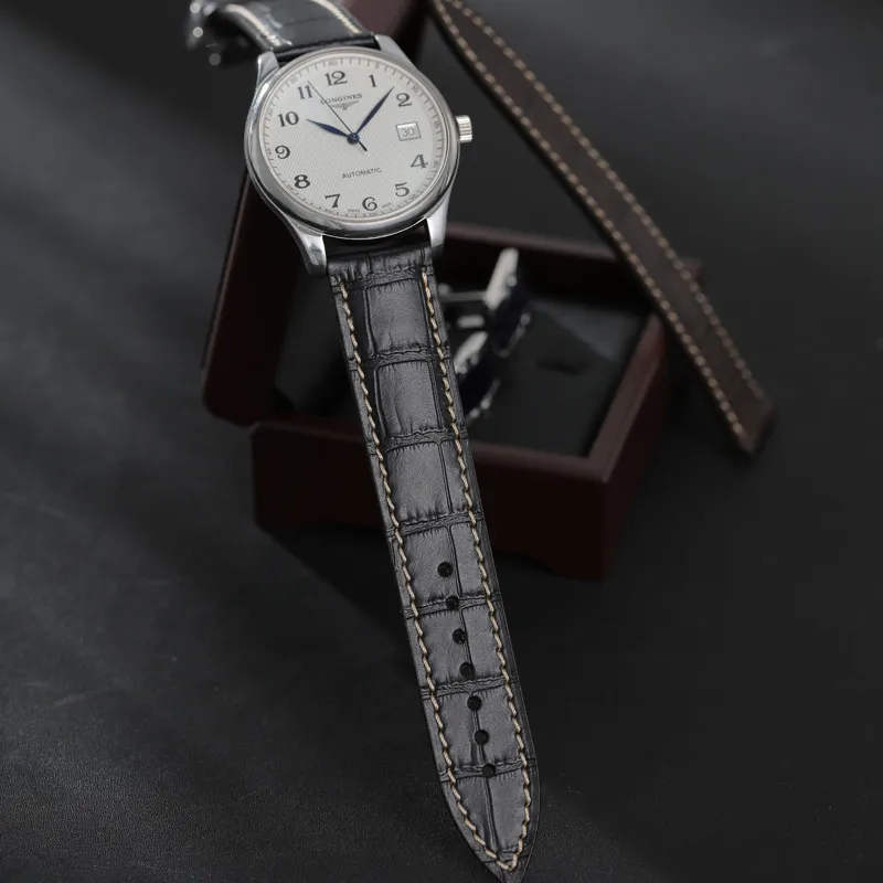 IStrap Longines Compatibility Watch Band 19/20/21mm Genuine Leather Material-3