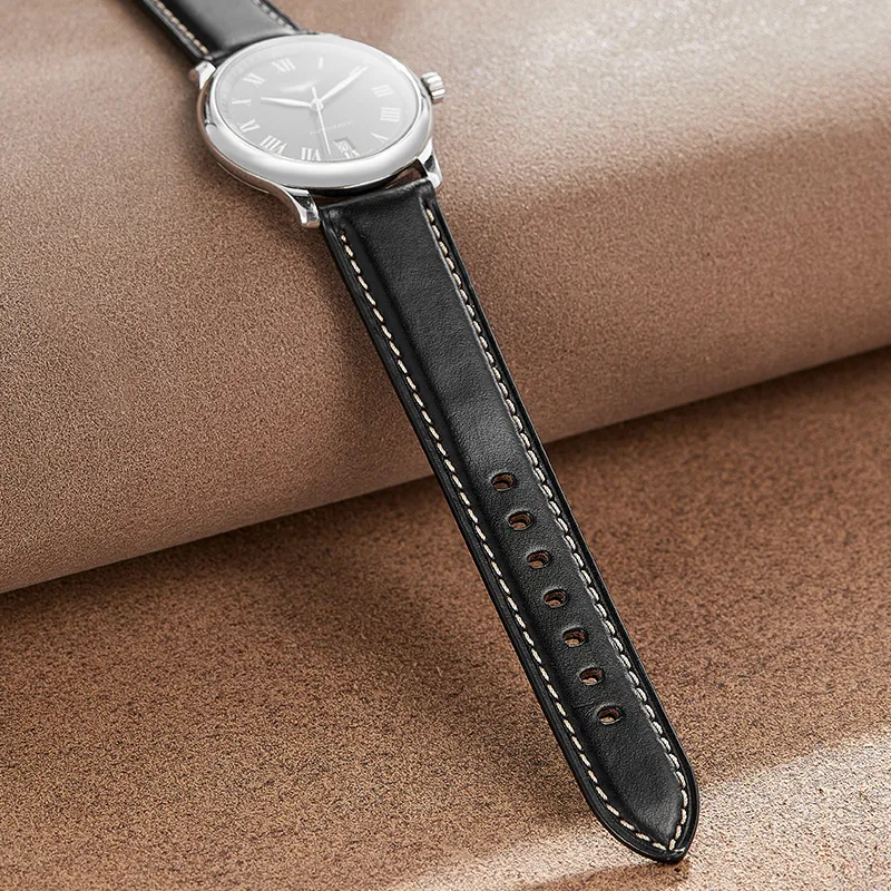 IStrap Omega, Longines, IWC, Montblanc, Tissot, Etc. Compatibility Watch Band 18/19/20/21/22mm Genuine Leather Material-3