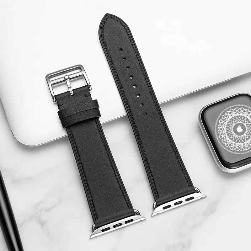 IStrap Apple Compatibility Watch Band Cowhide Leather Material-3