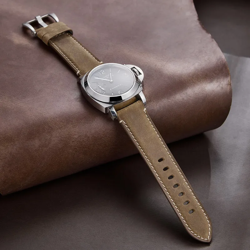 IStrap All Compatibility Watch Band 22/24mm Genuine Leather Material-5