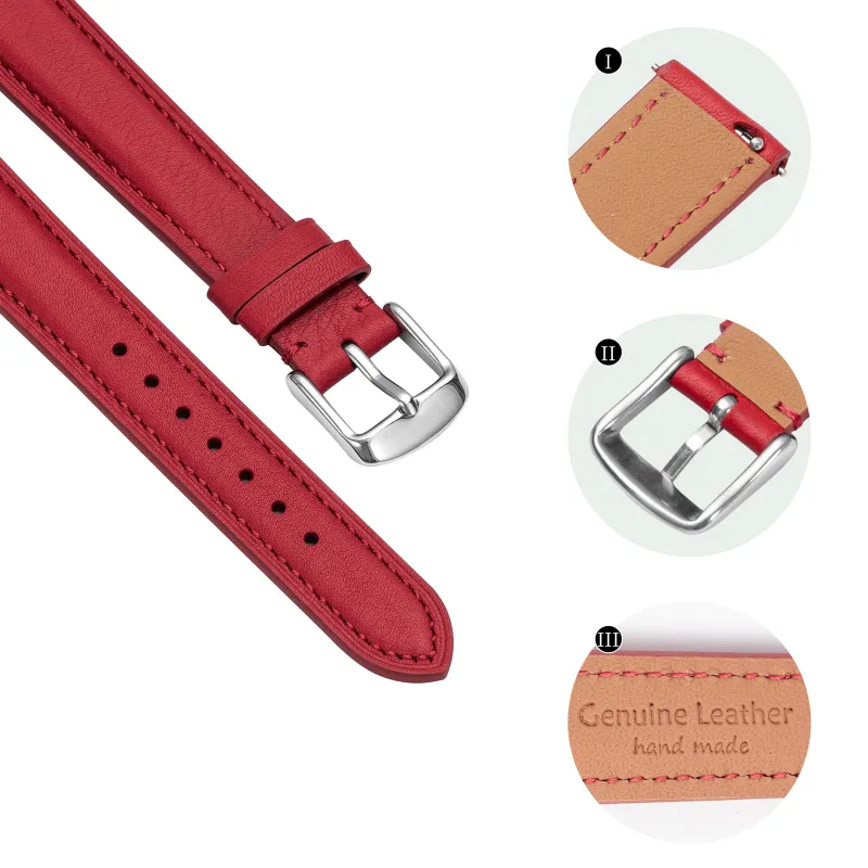 IStrap Longines, Tissot, Omega, IWC, Hermes, Etc. Compatibility Watch Band 12 18mm Genuine Leather Material-8