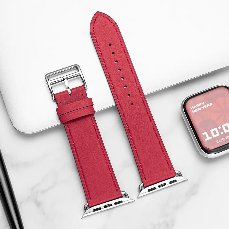 IStrap Apple Compatibility Watch Band Cowhide Leather Material-22
