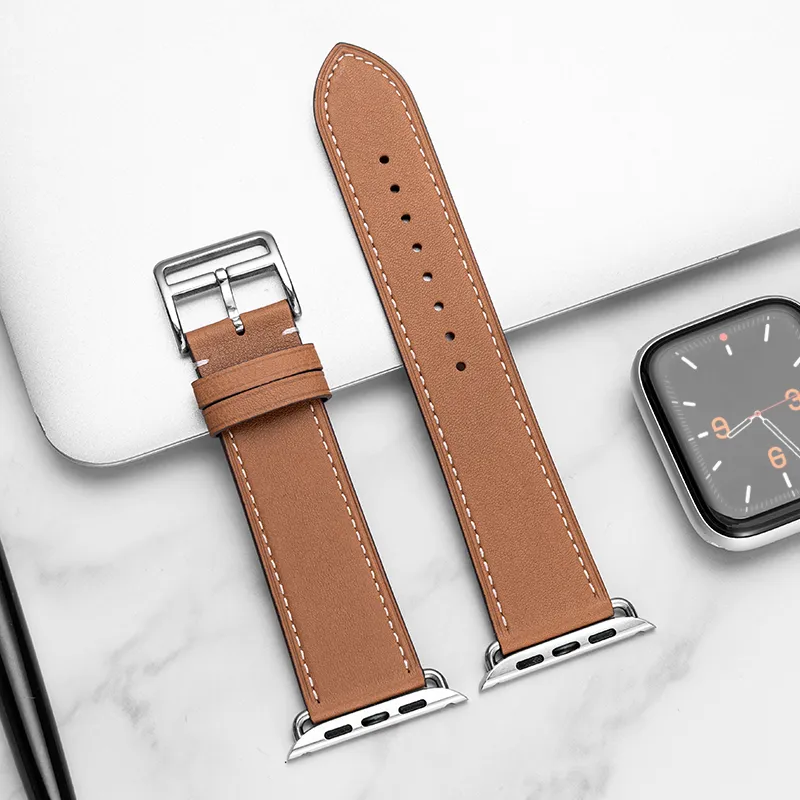 IStrap Apple Compatibility Watch Band Cowhide Leather Material-6