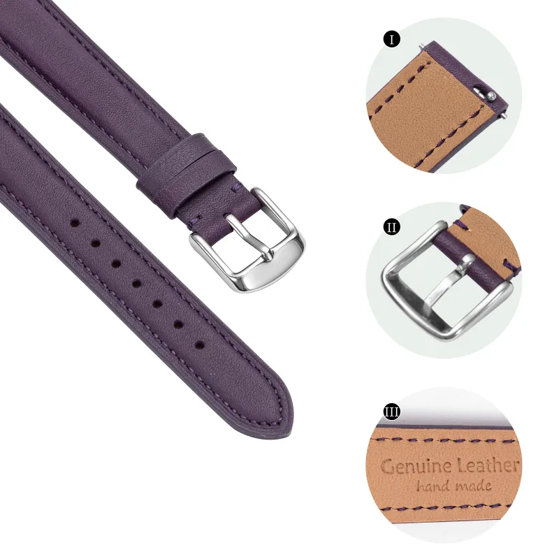 IStrap Longines, Tissot, Omega, IWC, Hermes, Etc. Compatibility Watch Band 12 18mm Genuine Leather Material-14