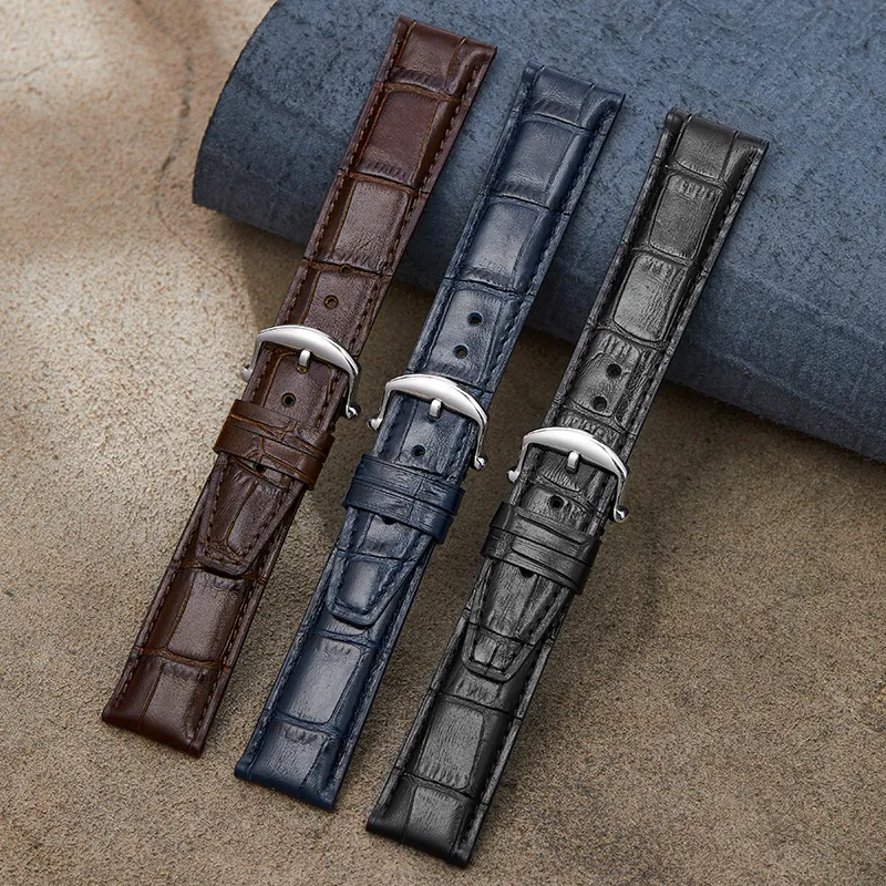 IStrap Global Compatibility Watch Band 20/22mm Cowhide Leather Material-8