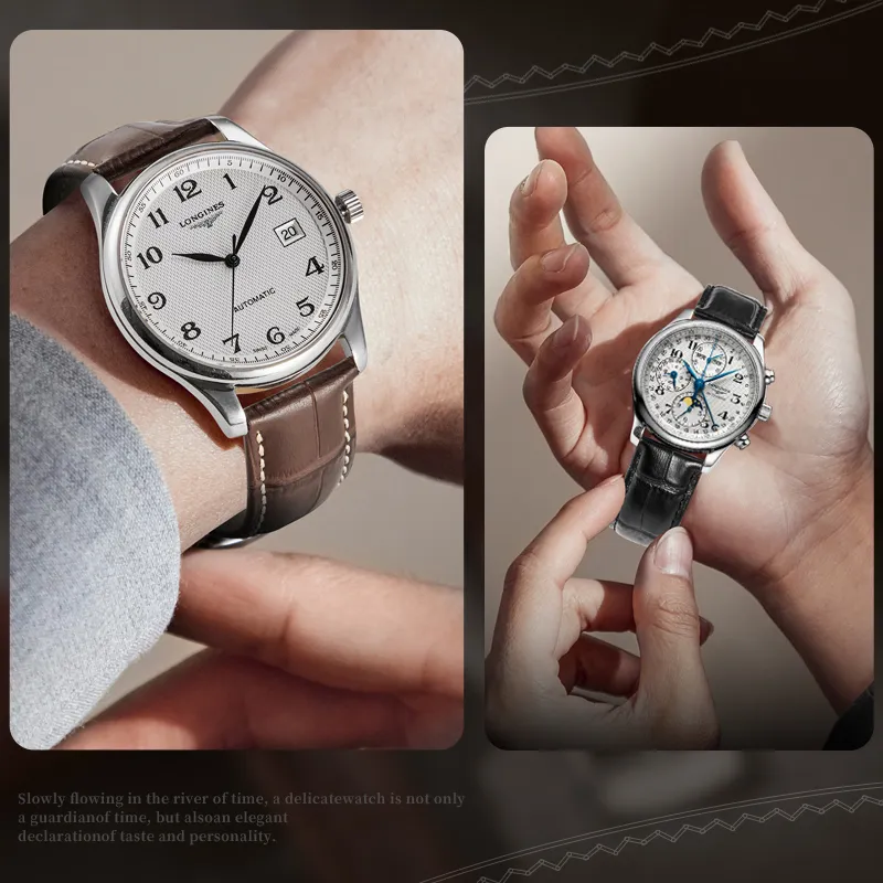 IStrap Longines Compatibility Watch Band 125+75mm Cowhide Leather Material-14