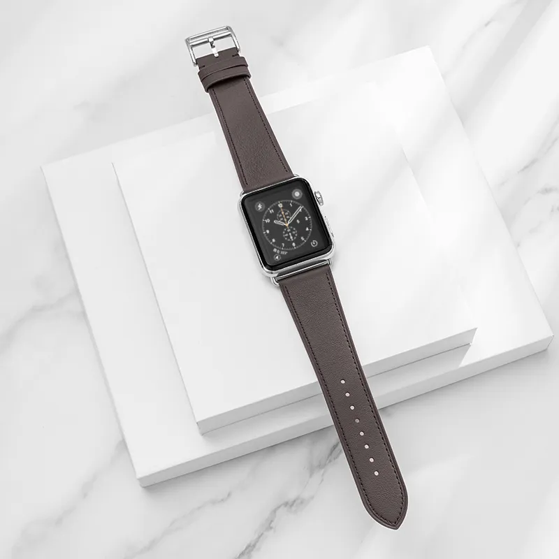 IStrap Apple Compatibility Watch Band Cowhide Leather Material-9