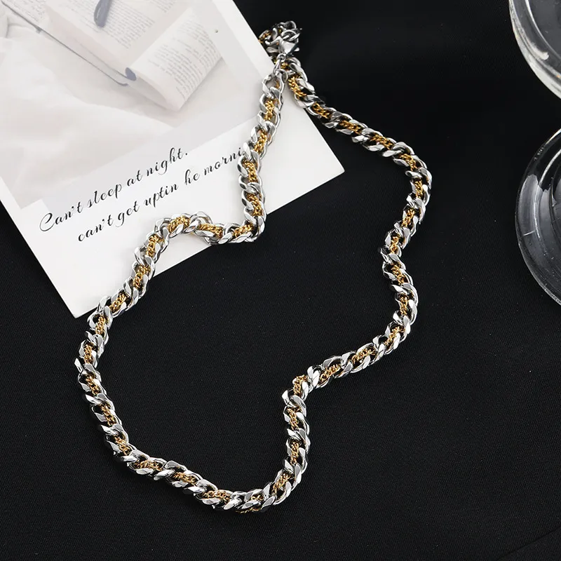 TRUE ME Titanium Steel Necklaces Unisex-7