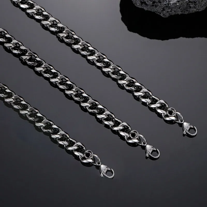 TRUE ME Titanium Steel Necklaces Unisex-3