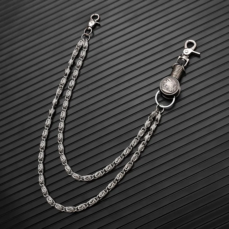 CHRROTA Metal Pants Chains Men's-3