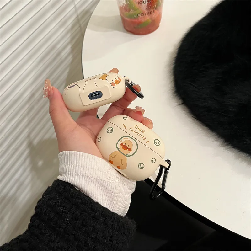 CHRROTA Compatibility With VIVO TWS 3Pro Silicone Duck Impact Resistant Dust Resistant Headphone Cases-3