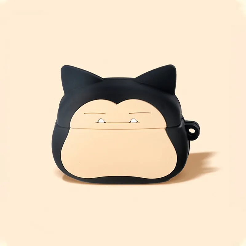 CHRROTA Compatibility With Huawei 4i Silicone Cartoon Snorlax Impact Resistant Headphone Case Headphone Cases-1