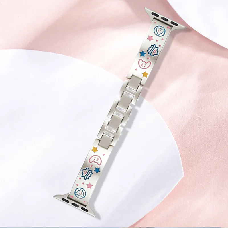 CHRROTA Apple S9/S10 All Compatibility Watch Band Metal-11