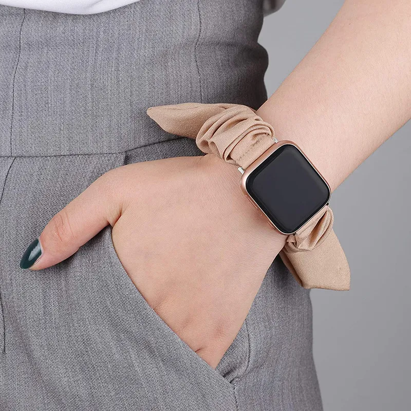 CHRROTA Watch Band Apple Compatibility Bowknot 3D Effect Ear Material-3
