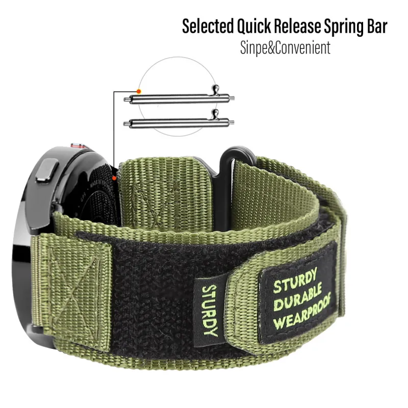 CHRROTA Watch Band Huawei Compatibility Nylon And Canvas Material-5