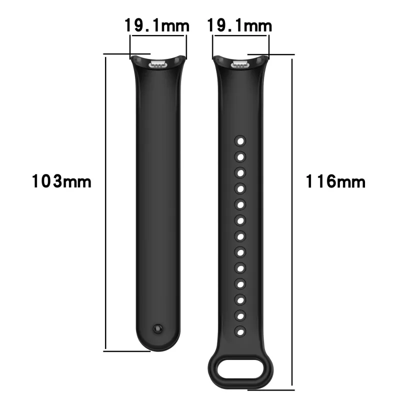 CHRROTA Watch Band Xiaomi Compatibility 219mm Silicone Material-2