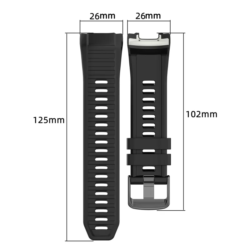 CHRROTA Compatibility Qiming Watch Garmin Instinct2X Silicone Strap Instinct Instinct2X Replacement Strap Watch Strap-3