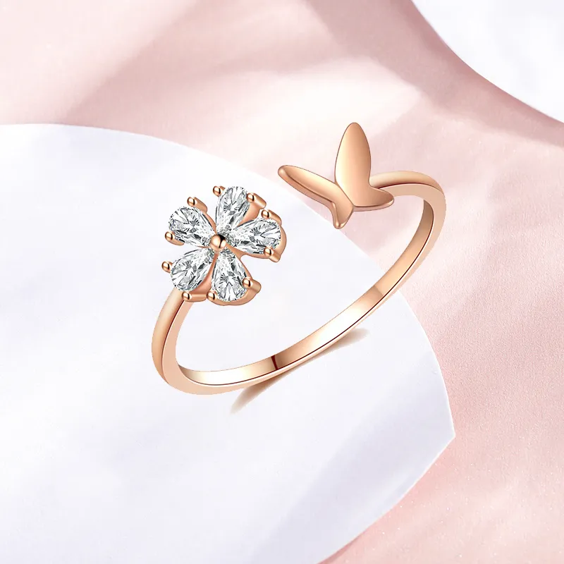 CHRROTA 925 Sterling Silver Rings Women's-5