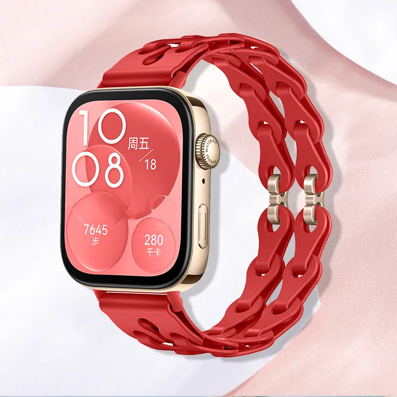 CHRROTA Watch Band Huawei Compatibility Silicone Material-5