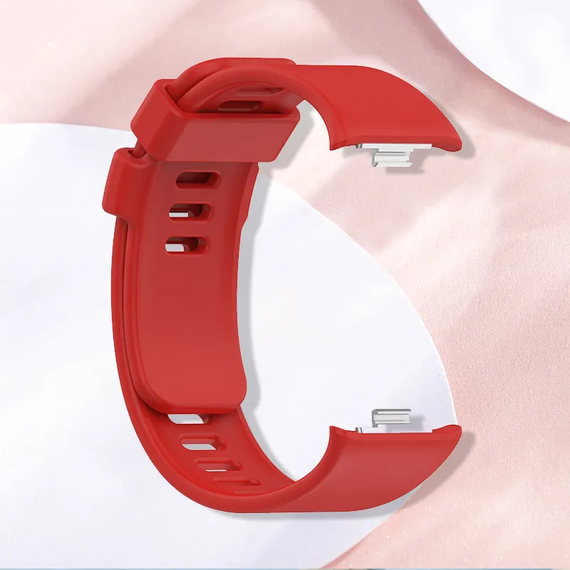 CHRROTA Watch Band Red Beige Redmi Watch 4 All Compatibility Xiaomi Smart Band 8pro Silicone Material-9