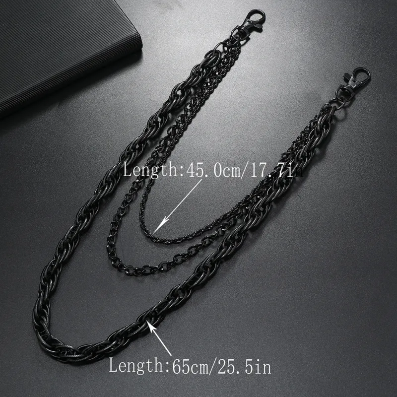 CHRROTA Metal Pants Chains Unisex-3