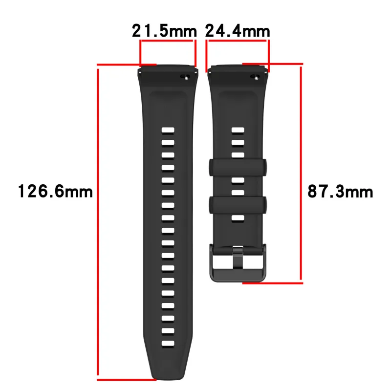 CHRROTA Watch Band Huawei Compatibility Silicone Material-3