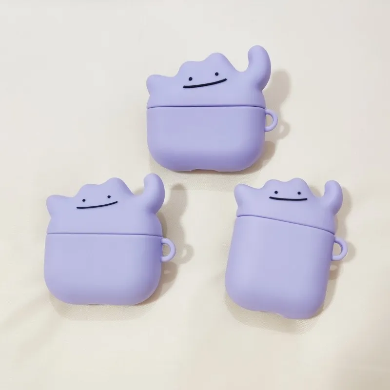 CHRROTA Compatibility With Apple AirPods 4 Silicone Cartoon Versatile Monster Headphone Cases-2