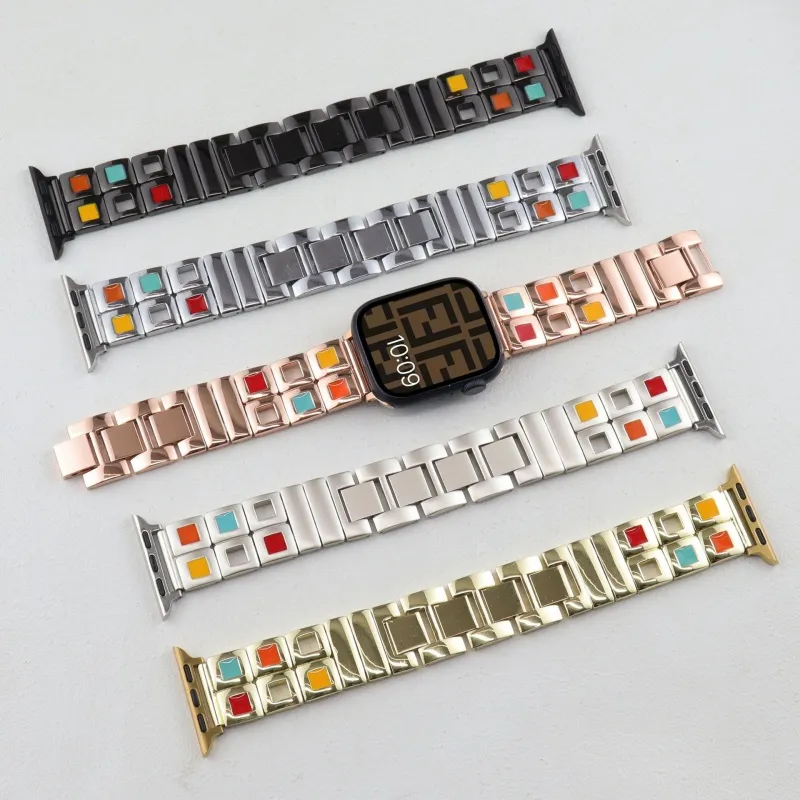 CHRROTA Watch Band Compatible With All Devices 46mm Metal-5
