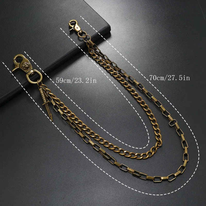 CHRROTA Metal Pants Chains Unisex-3