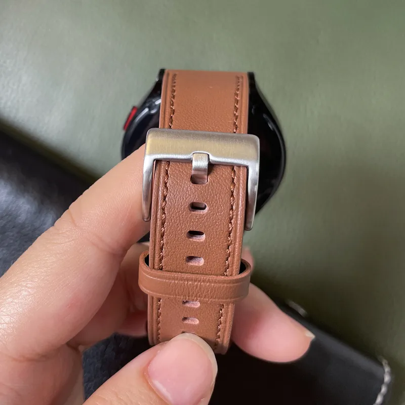 CHRROTA Watch Band Huawei Compatibility Genuine Leather Material-6