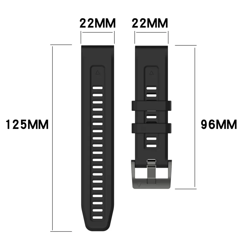 CHRROTA Garmin Compatibility Watch Band Silicone Material-1