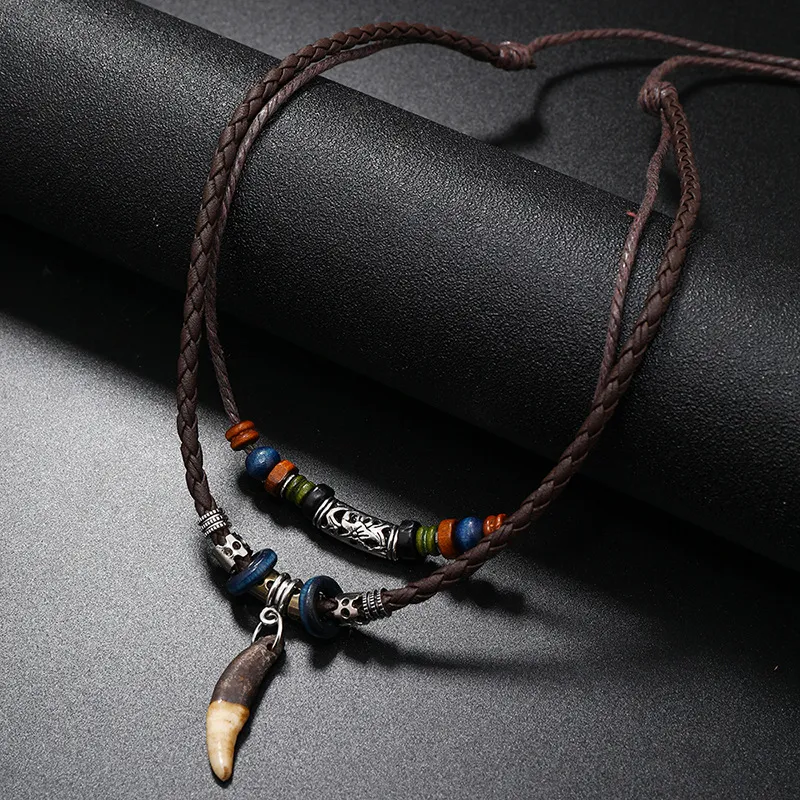 CHRROTA Leather Necklaces Unisex-3